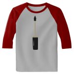 Raglan 3/4 Roundneck Shirt (Gray Body) Thumbnail