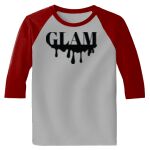 Raglan 3/4 Roundneck Shirt (Gray Body) Thumbnail