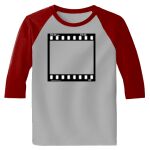 Raglan 3/4 Roundneck Shirt (Gray Body) Thumbnail