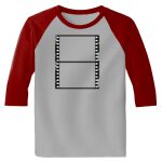 Raglan 3/4 Roundneck Shirt (Gray Body) Thumbnail