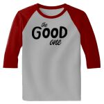 Raglan 3/4 Roundneck Shirt (Gray Body) Thumbnail