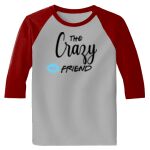 Raglan 3/4 Roundneck Shirt (Gray Body) Thumbnail