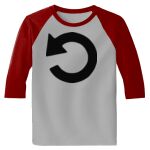 Raglan 3/4 Roundneck Shirt (Gray Body) Thumbnail