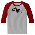 Raglan 3/4 Roundneck Shirt (Gray Body) Thumbnail