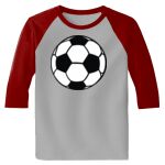 Raglan 3/4 Roundneck Shirt (Gray Body) Thumbnail