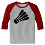 Raglan 3/4 Roundneck Shirt (Gray Body) Thumbnail