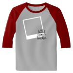 Raglan 3/4 Roundneck Shirt (Gray Body) Thumbnail