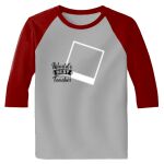 Raglan 3/4 Roundneck Shirt (Gray Body) Thumbnail