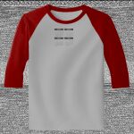 Raglan 3/4 Roundneck Shirt (Gray Body) Thumbnail