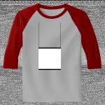 Raglan 3/4 Roundneck Shirt (Gray Body) Thumbnail