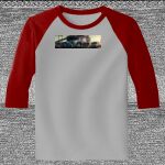 Raglan 3/4 Roundneck Shirt (Gray Body) Thumbnail