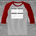 Raglan 3/4 Roundneck Shirt (Gray Body) Thumbnail