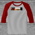Raglan 3/4 Roundneck Shirt (Gray Body) Thumbnail