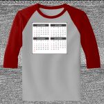 Raglan 3/4 Roundneck Shirt (Gray Body) Thumbnail