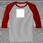 Raglan 3/4 Roundneck Shirt (Gray Body) Thumbnail