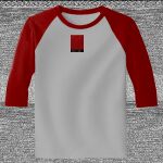 Raglan 3/4 Roundneck Shirt (Gray Body) Thumbnail