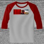 Raglan 3/4 Roundneck Shirt (Gray Body) Thumbnail