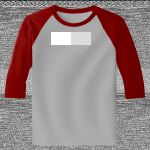 Raglan 3/4 Roundneck Shirt (Gray Body) Thumbnail