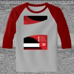 Raglan 3/4 Roundneck Shirt (Gray Body) Thumbnail