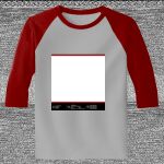 Raglan 3/4 Roundneck Shirt (Gray Body) Thumbnail