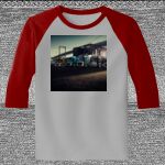 Raglan 3/4 Roundneck Shirt (Gray Body) Thumbnail