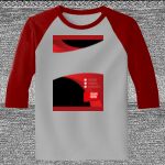 Raglan 3/4 Roundneck Shirt (Gray Body) Thumbnail