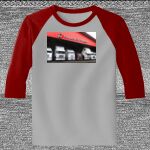 Raglan 3/4 Roundneck Shirt (Gray Body) Thumbnail