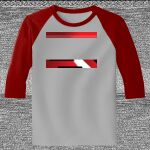 Raglan 3/4 Roundneck Shirt (Gray Body) Thumbnail