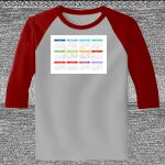 Raglan 3/4 Roundneck Shirt (Gray Body) Thumbnail
