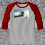 Raglan 3/4 Roundneck Shirt (Gray Body) Thumbnail