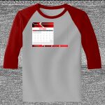 Raglan 3/4 Roundneck Shirt (Gray Body) Thumbnail