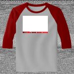 Raglan 3/4 Roundneck Shirt (Gray Body) Thumbnail