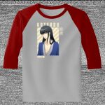 Raglan 3/4 Roundneck Shirt (Gray Body) Thumbnail
