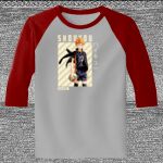 Raglan 3/4 Roundneck Shirt (Gray Body) Thumbnail