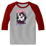 Raglan 3/4 Roundneck Shirt (Gray Body) Thumbnail