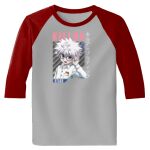 Raglan 3/4 Roundneck Shirt (Gray Body) Thumbnail