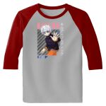 Raglan 3/4 Roundneck Shirt (Gray Body) Thumbnail