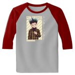 Raglan 3/4 Roundneck Shirt (Gray Body) Thumbnail