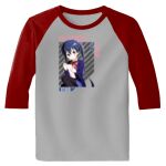 Raglan 3/4 Roundneck Shirt (Gray Body) Thumbnail