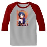 Raglan 3/4 Roundneck Shirt (Gray Body) Thumbnail