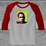 Raglan 3/4 Roundneck Shirt (Gray Body) Thumbnail