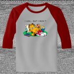 Raglan 3/4 Roundneck Shirt (Gray Body) Thumbnail