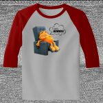 Raglan 3/4 Roundneck Shirt (Gray Body) Thumbnail