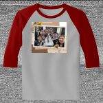 Raglan 3/4 Roundneck Shirt (Gray Body) Thumbnail