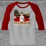 Raglan 3/4 Roundneck Shirt (Gray Body) Thumbnail