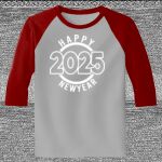 Raglan 3/4 Roundneck Shirt (Gray Body) Thumbnail