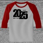 Raglan 3/4 Roundneck Shirt (Gray Body) Thumbnail
