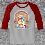 Raglan 3/4 Roundneck Shirt (Gray Body) Thumbnail