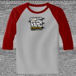 Raglan 3/4 Roundneck Shirt (Gray Body) Thumbnail