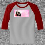 Raglan 3/4 Roundneck Shirt (Gray Body) Thumbnail